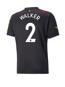 Manchester City Kyle Walker #2 Auswärtstrikot 2022-23 Kurzarm